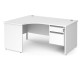 Harlow Panel End Ergonomic Desk with Two Drawer Pedestal